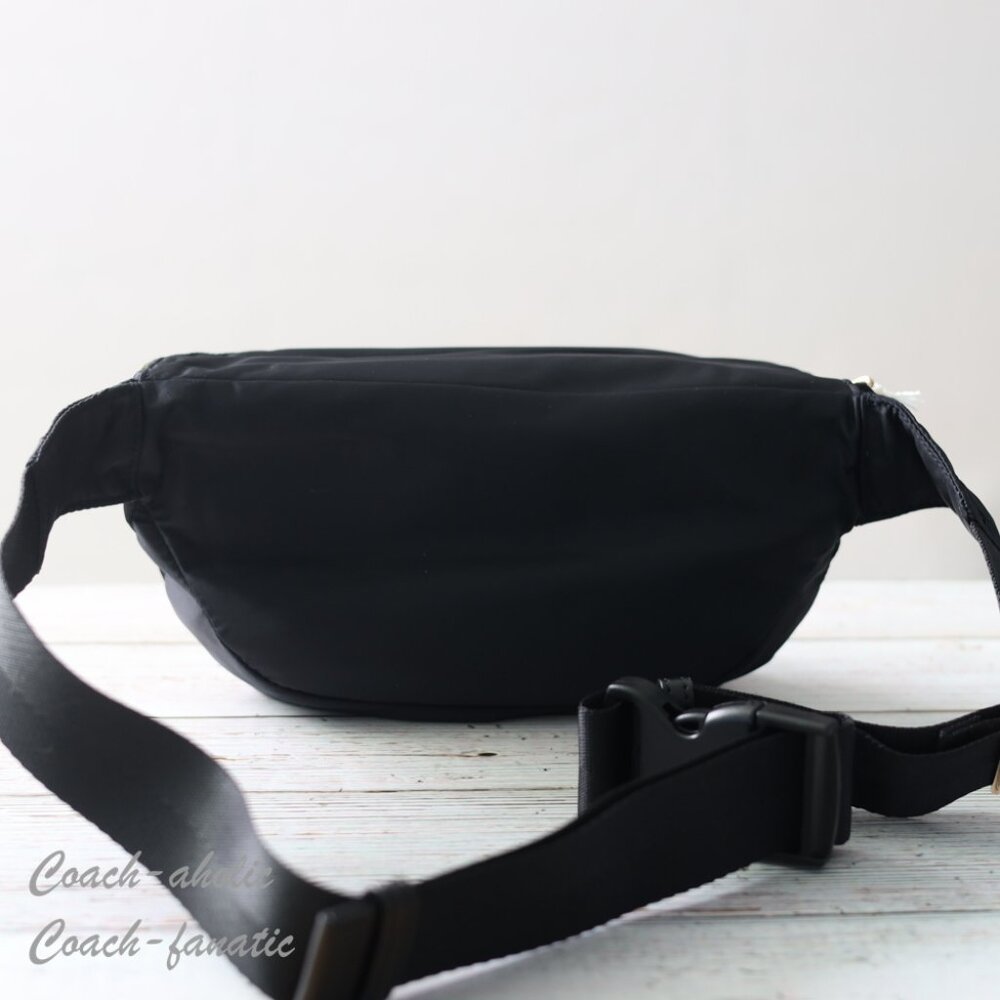 NWT Tory Burch Nylon Belt Bag Fanny Pack Crossbody in Black - Picture 7 of 11